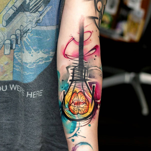 Light bulb tattoo by Uncl Paul Knows