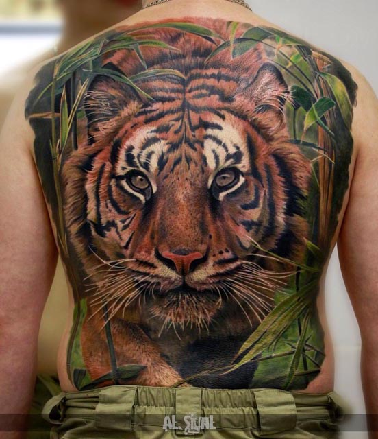 Vivi tiger back piece by Sigal