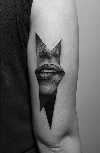 Abstract lips by Pawel Indulski