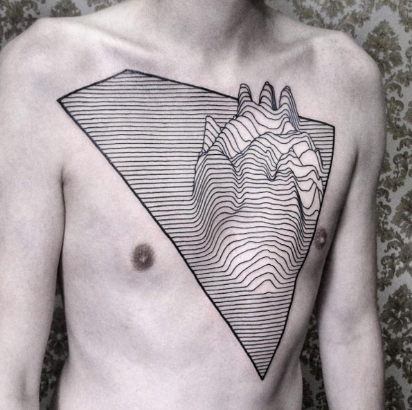 Linework heart design by Chaim Machlev