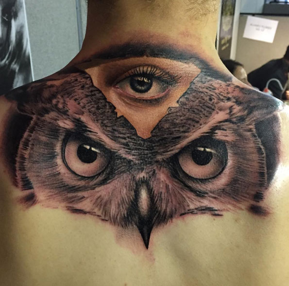Owl tattoo design by John Anderton