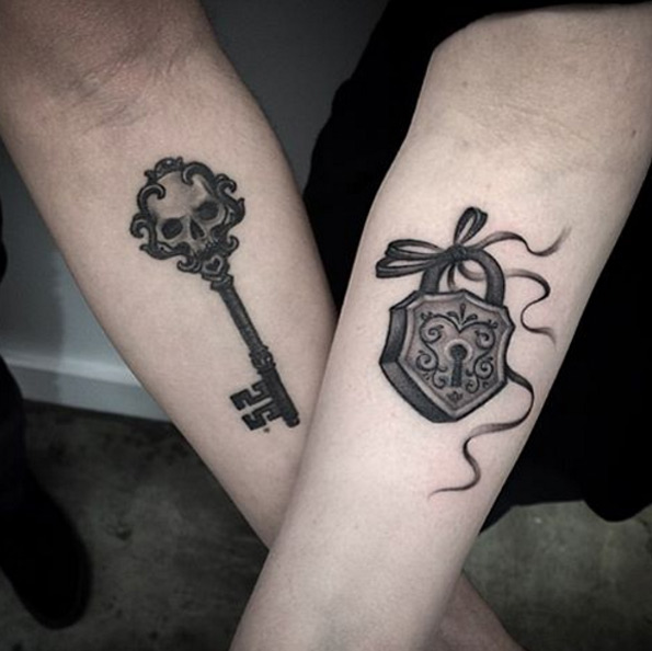 32 Must See Skeleton Key Tattoo Designs TattooBlend