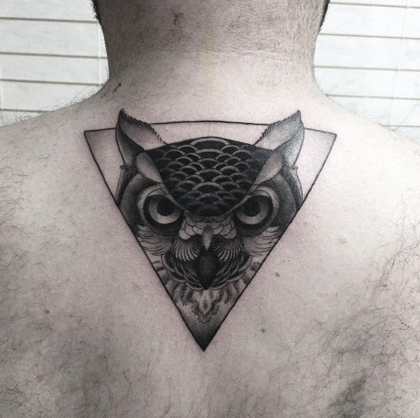 Black and grey ink back piece by Ash Timlin