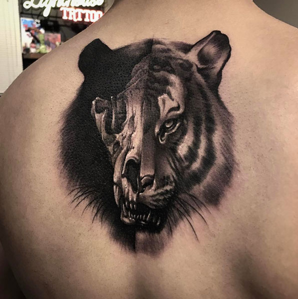 Tiger tattoo by Gara