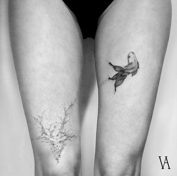 Creative goldfish design by Violeta Arus
