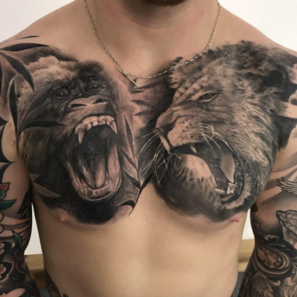 Beasty chest piece by Billy