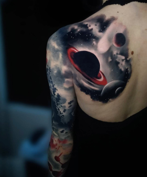 60 Creative and Cool Cosmic Tattoo Designs - TattooBlend