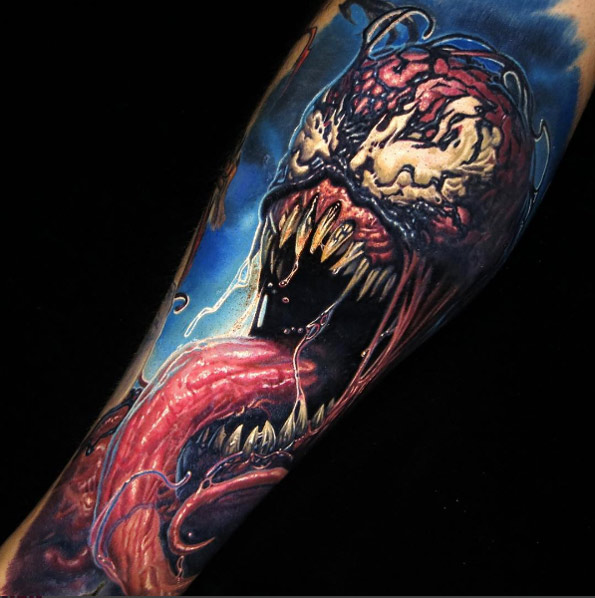 Carnage tattoo by Nikko Hurtado