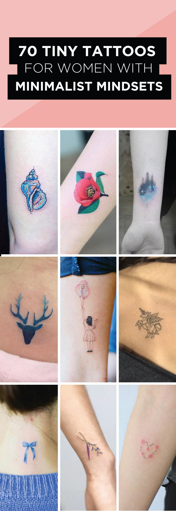 70 Tiny Tattoos For Women With Minimalist Mindsets - TattooBlend