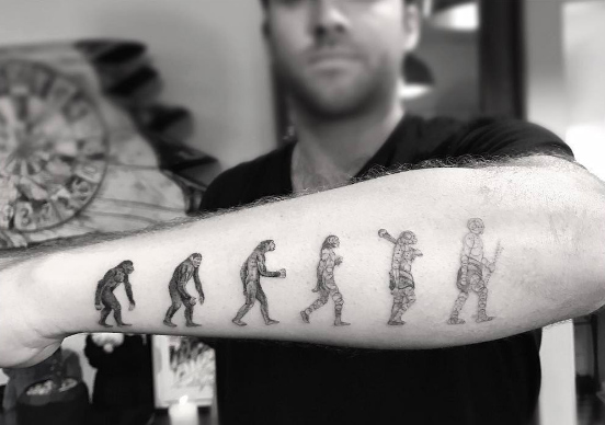 Evolution tattoo by Doctor Woo