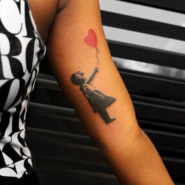Banksy's Girl with a Balloon by Georgia Grey