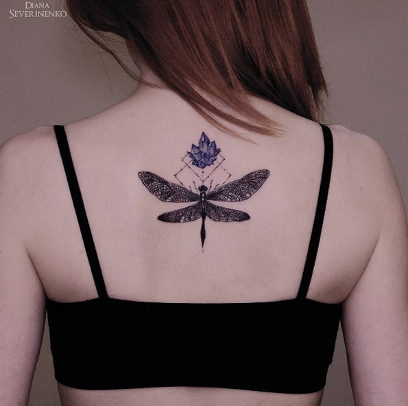 Dragonfly back piece by Diana Severinenko