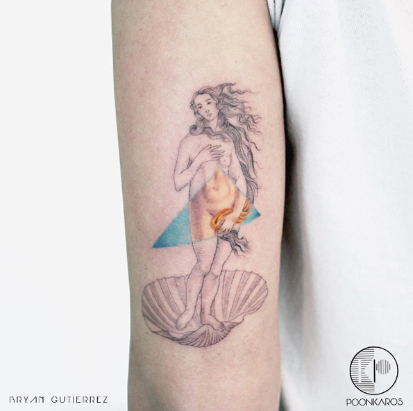 The Birth of Venus tattoo by Bryan Gutierrez