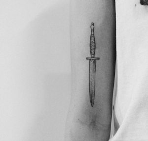 50 Amazing Sword, Dagger, and Knife Tattoo Designs - TattooBlend