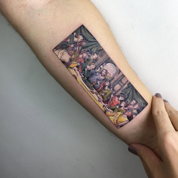 The Last Supper tattoo by Eva Krbdk