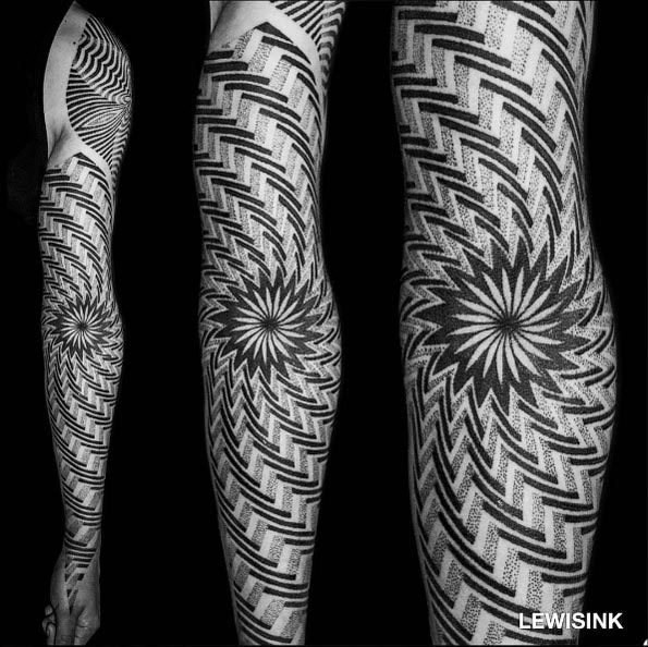 Full sleeve tattoo by Lewisink