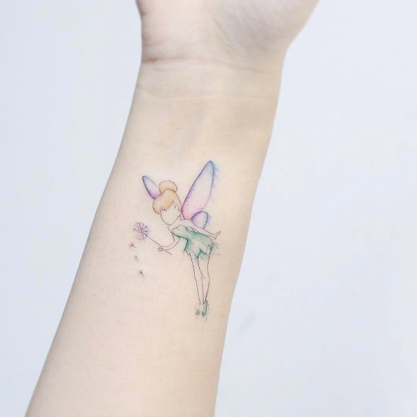 Tinker Bell tattoo by Mini Lau
