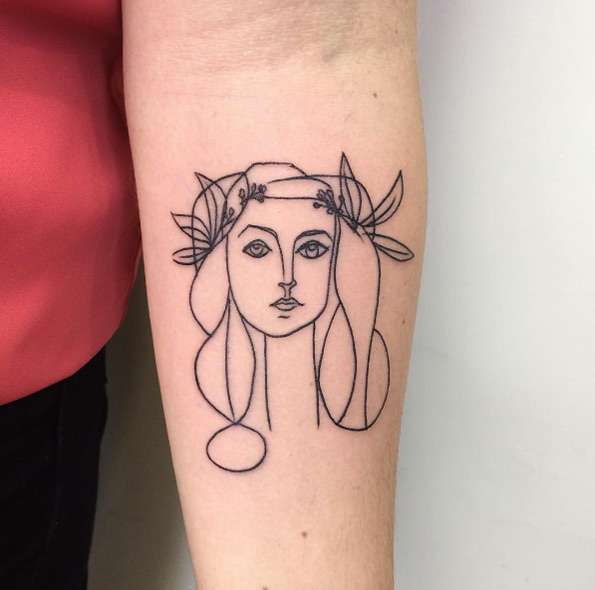 30 Beautiful Tattoos Inspired by Famous Works of Art - TattooBlend