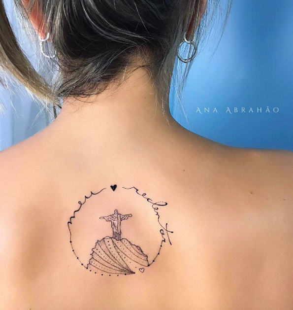 Christ the Redeemer tattoo by Ana Abrahao