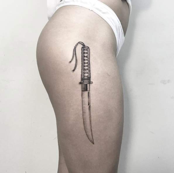 Japanese dagger by Shpadyreva Julia