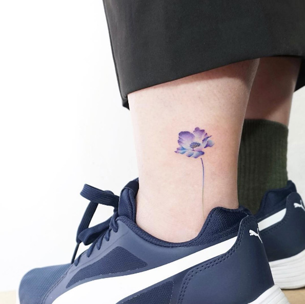 Poppy tattoo by Heejae Jung