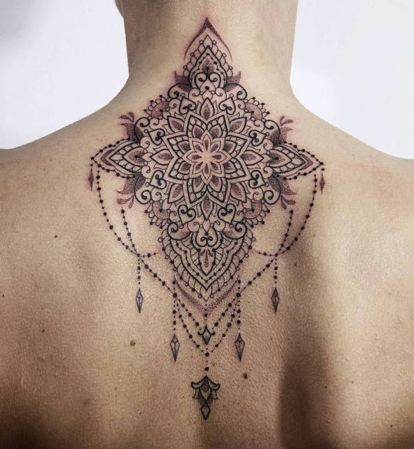 Complex mandala tattoo by Agnieszka Kulinska