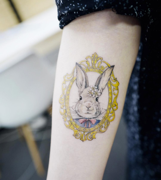 Rabbit portrait by Banul