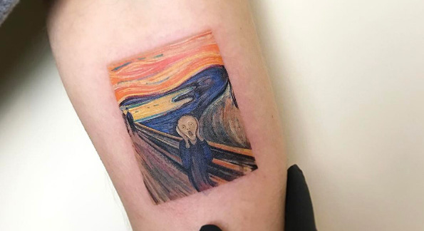 30 Beautiful Tattoos Inspired By Famous Works Of Art Tattooblend