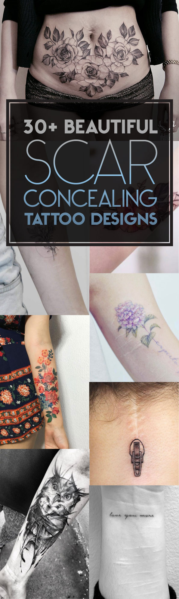 30+ Beautiful Scar-Concealing Tattoo Designs | TattooBlend