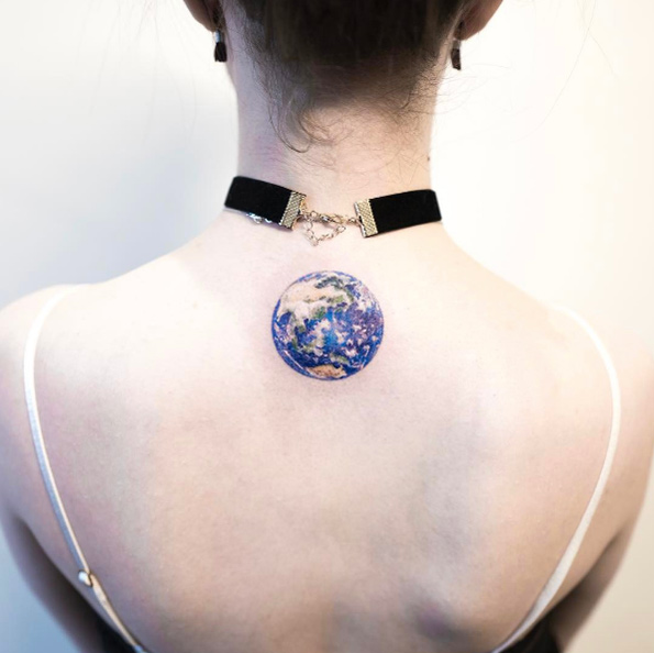 Beautiful planet tattoo by Hongdam