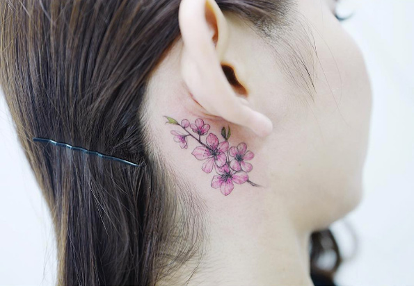 Cherry blossoms by Tattooist Banul