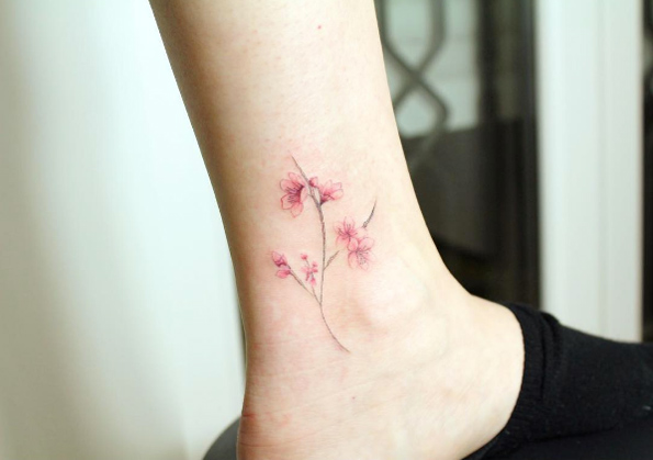 48 Cherry Blossom Tattoos That Are Way Beyond Perfect - TattooBlend