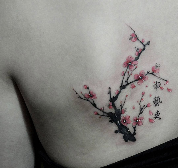 Cherry blossom tree by Tattoo With Me