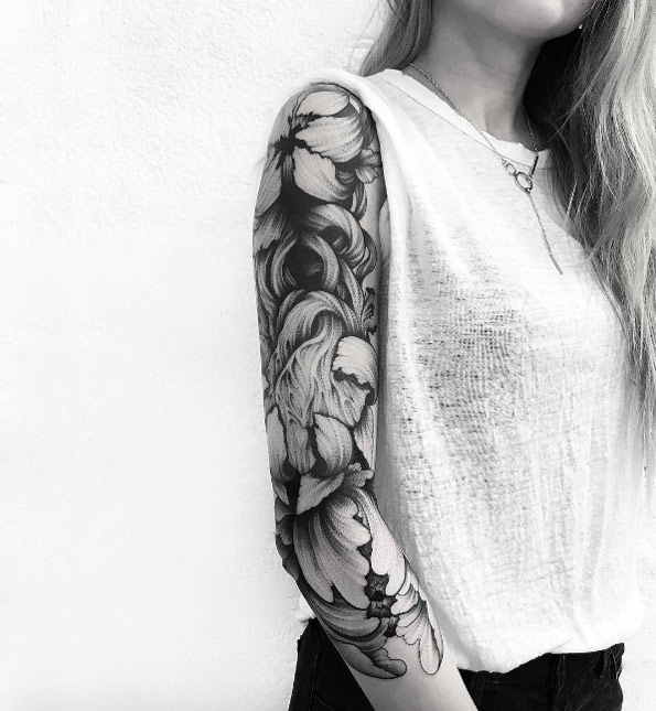 Leafy sleeve by Parvick