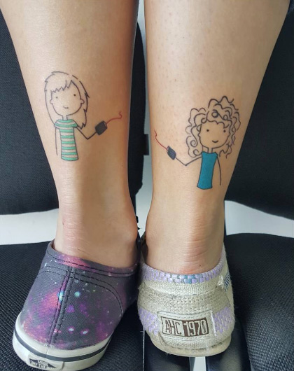Sister tattoos by Kaaren Botello