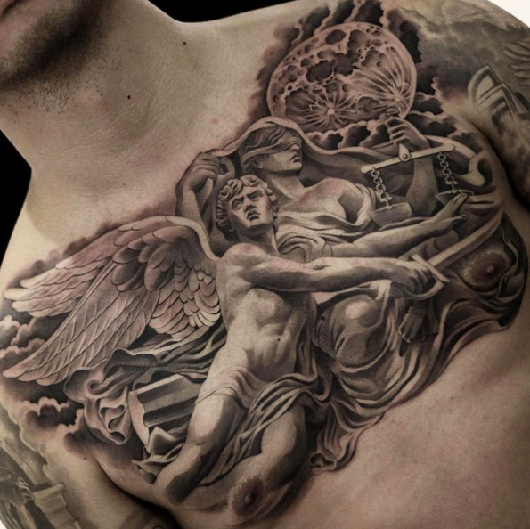 Classical chest piece by Jun Cha