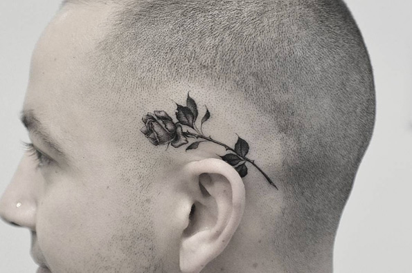 Rose tattoo by Kane Navasard