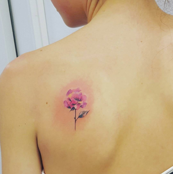 Creative flower tattoo by Jemka