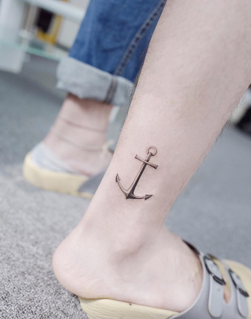Perfect anchor tattoo by Banul