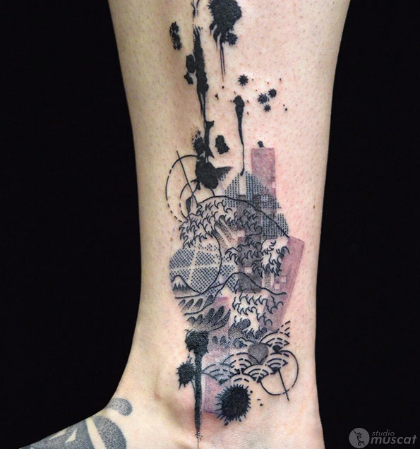 Abstract ankle piece by Studio Muscat