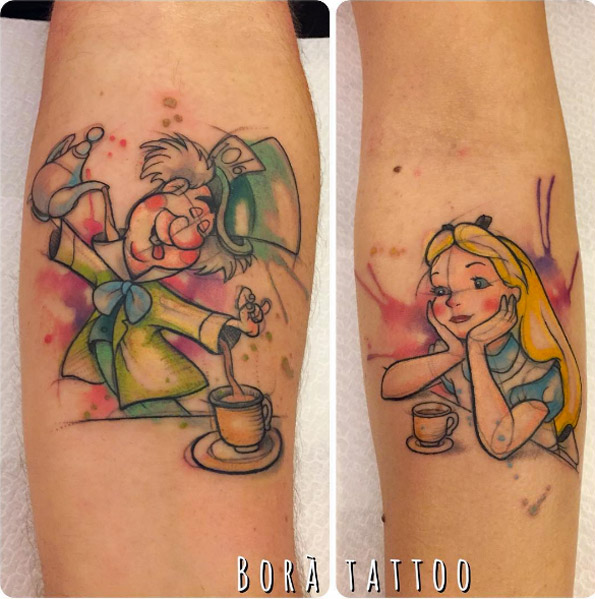 Alice in Wonderland piece by Bora Tattoo