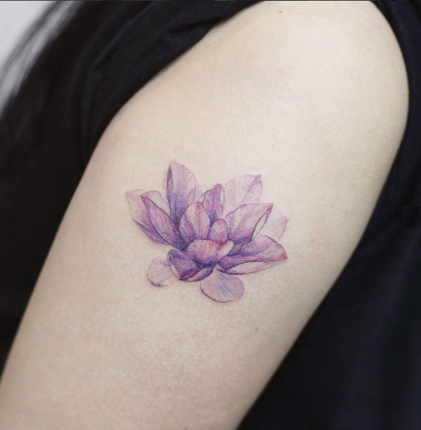 Mesmerizing lotus flower by Tattooist Flower