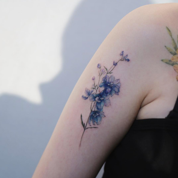 Blue bouquet by Tattooist Flower