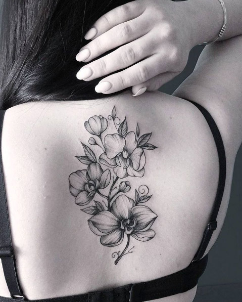 Floral back piece by Masha
