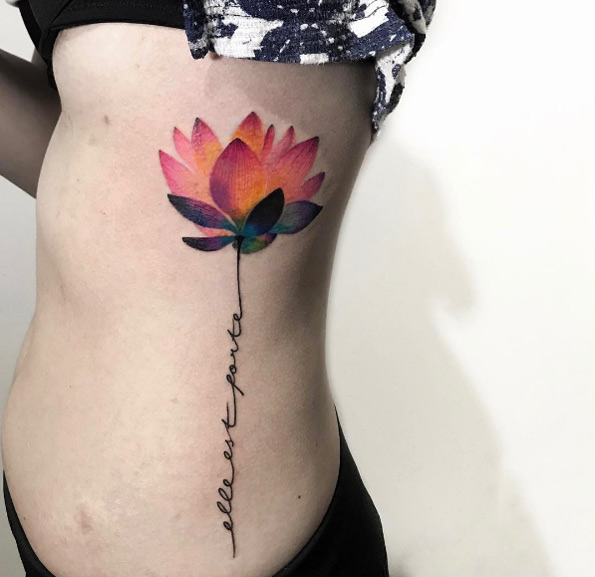 Large lotus flower by Nadya Natassya