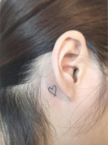 Simple heart by Playground Tattoo