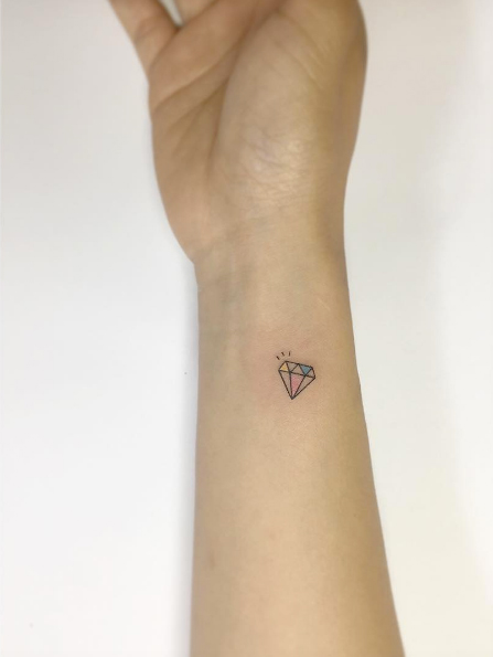Small diamond by Playground Tattoo