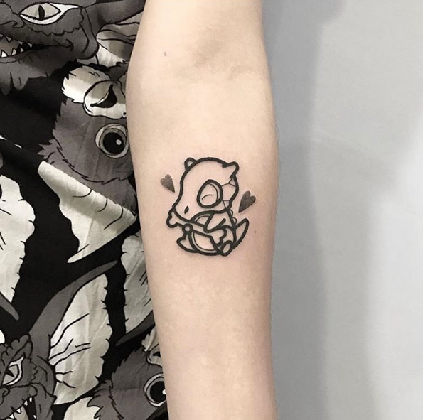 Cubone Pokemon tattoo by Hugo