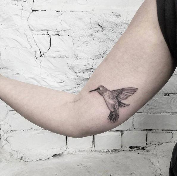 Hummingbird tattoo by Mr. Koo