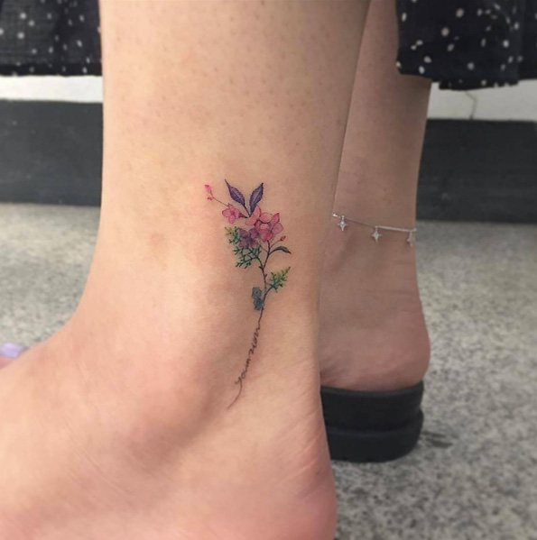 Floral ankle pice by Muha